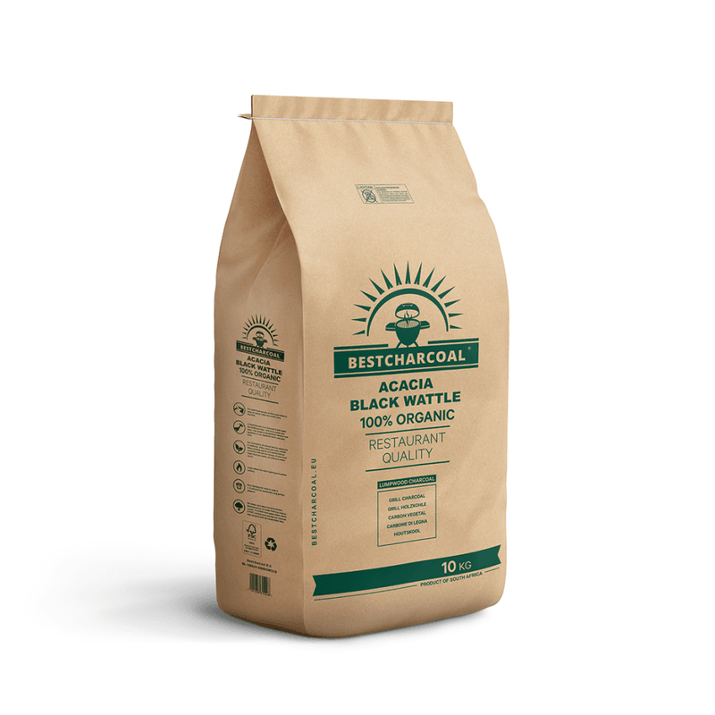 Bestcharcoal Acacia Black Wattle charcoal 10 kg high heat