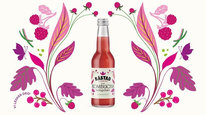 Main Image Råstad Raspberry Kombucha 33 cl