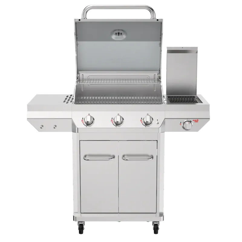 Nexgrill Deluxe 3-Burner Gas Grill with Searing Zone | Stainless Steel