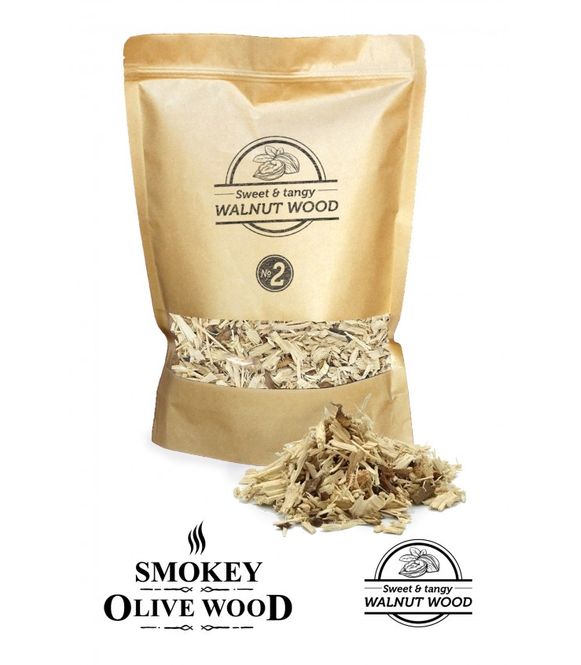 Hovedbilde Røykeflis av Valnøtttre Nº2 - Smokey Olive Wood