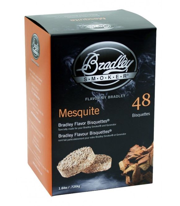 Hovedbilde Bradley Røykebriketter av Mesquite 48-pack