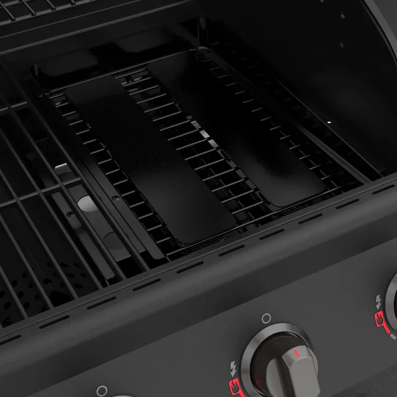 Nexgrill Embermax Gas & Coal 4-Burner Hybrid Grill | Black