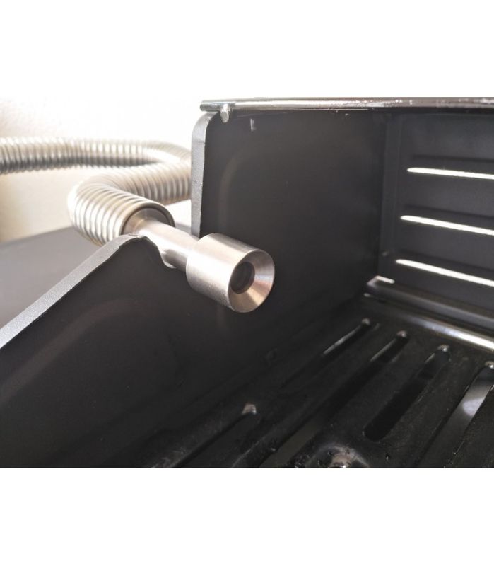 Grilladapter for fleksible rør i rustfritt stål Grill-Smo 0,65 liter