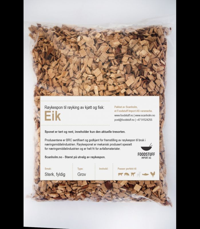 Fumy Oak Wood Chips COARSE | Bulk Sack