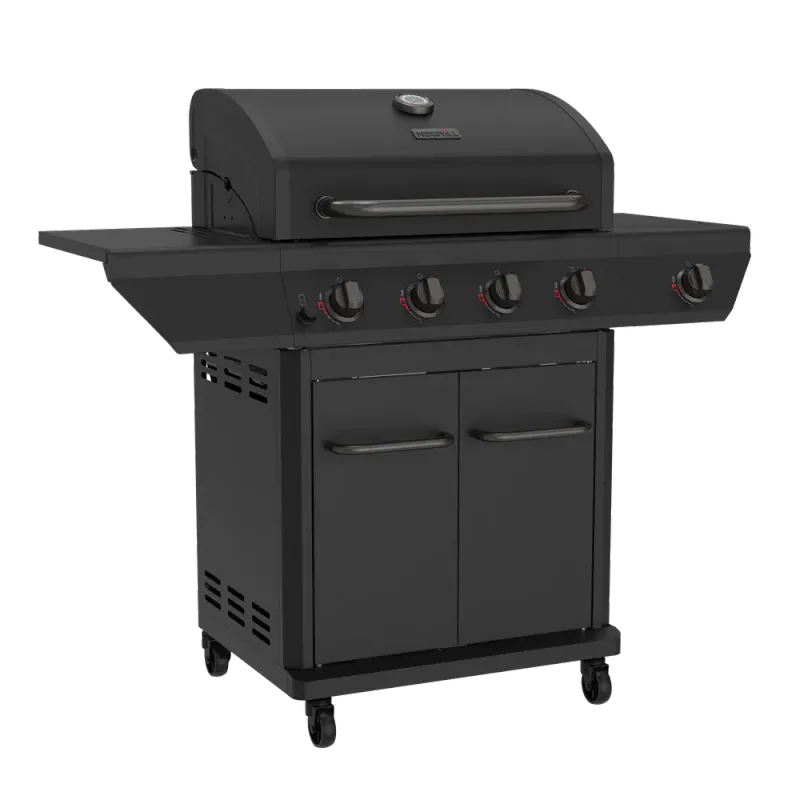 Nexgrill Embermax Gas & Coal 4-Burner Hybrid Grill | Black