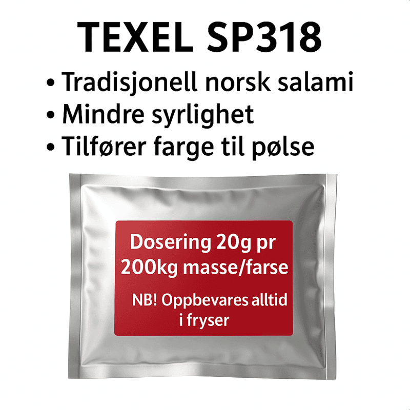 Startkultur TEXEL SP318 spekepølse 20g