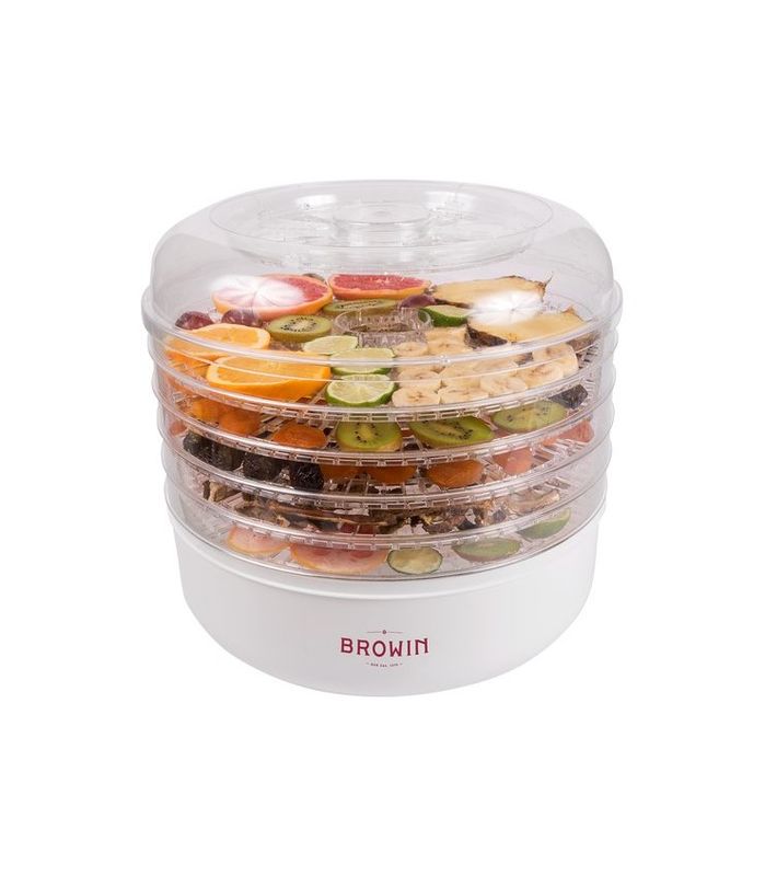 Browin dehydrator 13,5 L, 5 brett, hvit