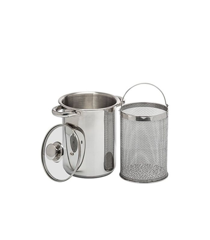 Multifunksjonell Kjele med kurv, 4 liter, stål
